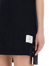THOM BROWNE - Thom Browne Cotton Pique Polo Shirt Dress - Woman-&gt;Clothing-&gt;Dresses