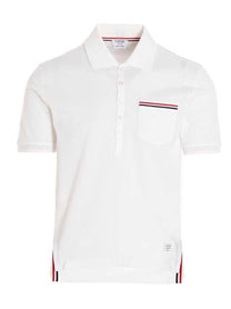 THOM BROWNE - THOM BROWNE - rwb polo shirt - Men’s Tops