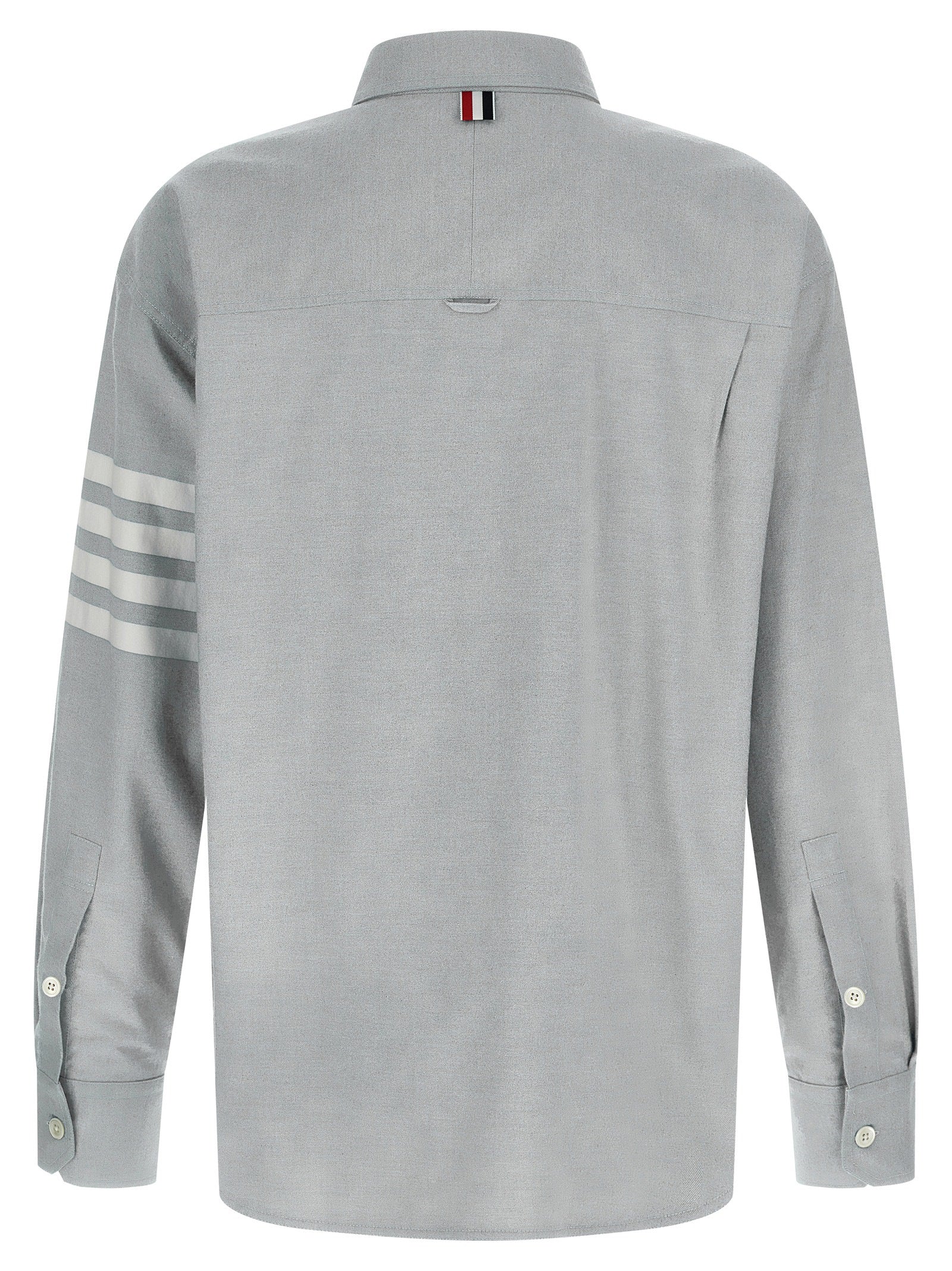 THOM BROWNE - THOM BROWNE - ’4BAR’ flannel shirt - Men’s Tops