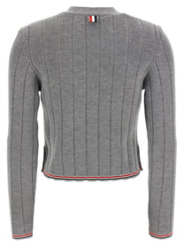 THOM BROWNE - THOM BROWNE - ’RWB’ jacquard cardigan - Women’s Knitwear