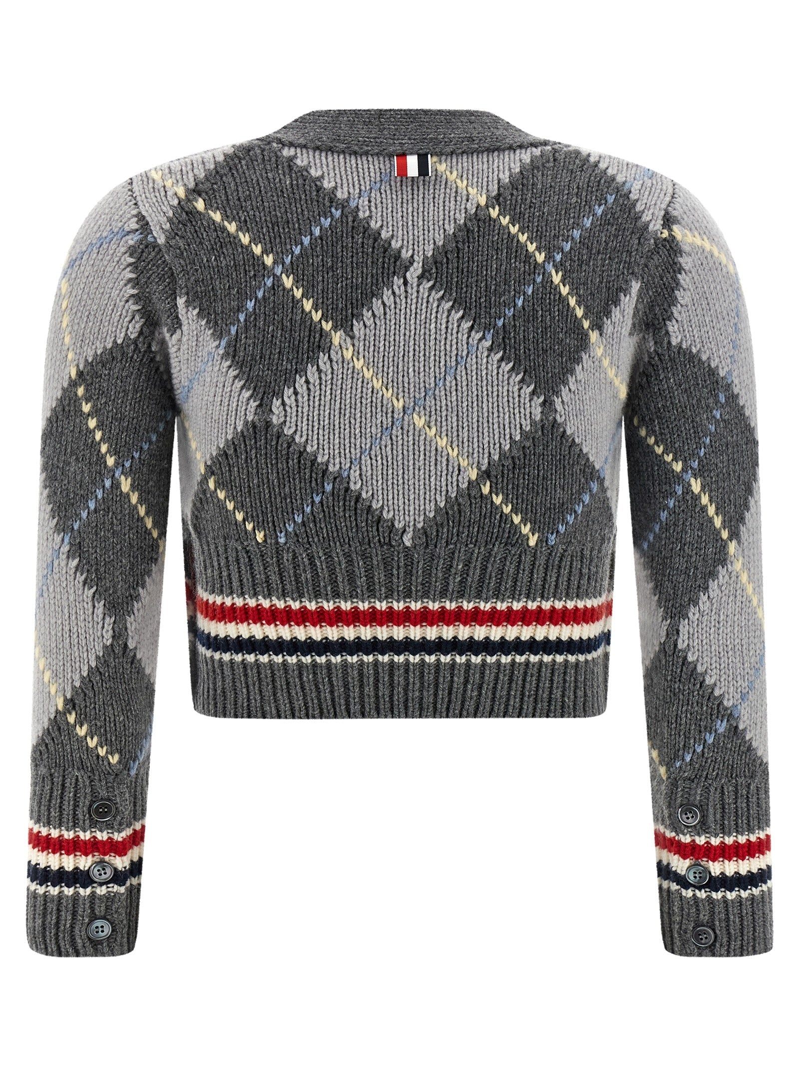 THOM BROWNE - THOM BROWNE - Cardigan Argyle - Women’s Knitwear
