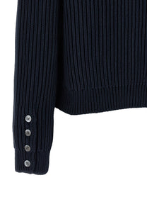THOM BROWNE - THOM BROWNE - Cropped cardigan - Women’s Knitwear