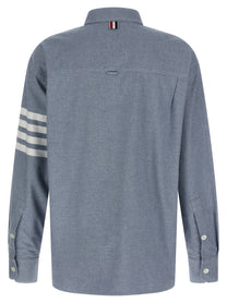 THOM BROWNE - THOM BROWNE - ’4BAR’ flannel shirt - Men’s Tops