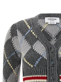 THOM BROWNE - THOM BROWNE - Cardigan Argyle - Women’s Knitwear