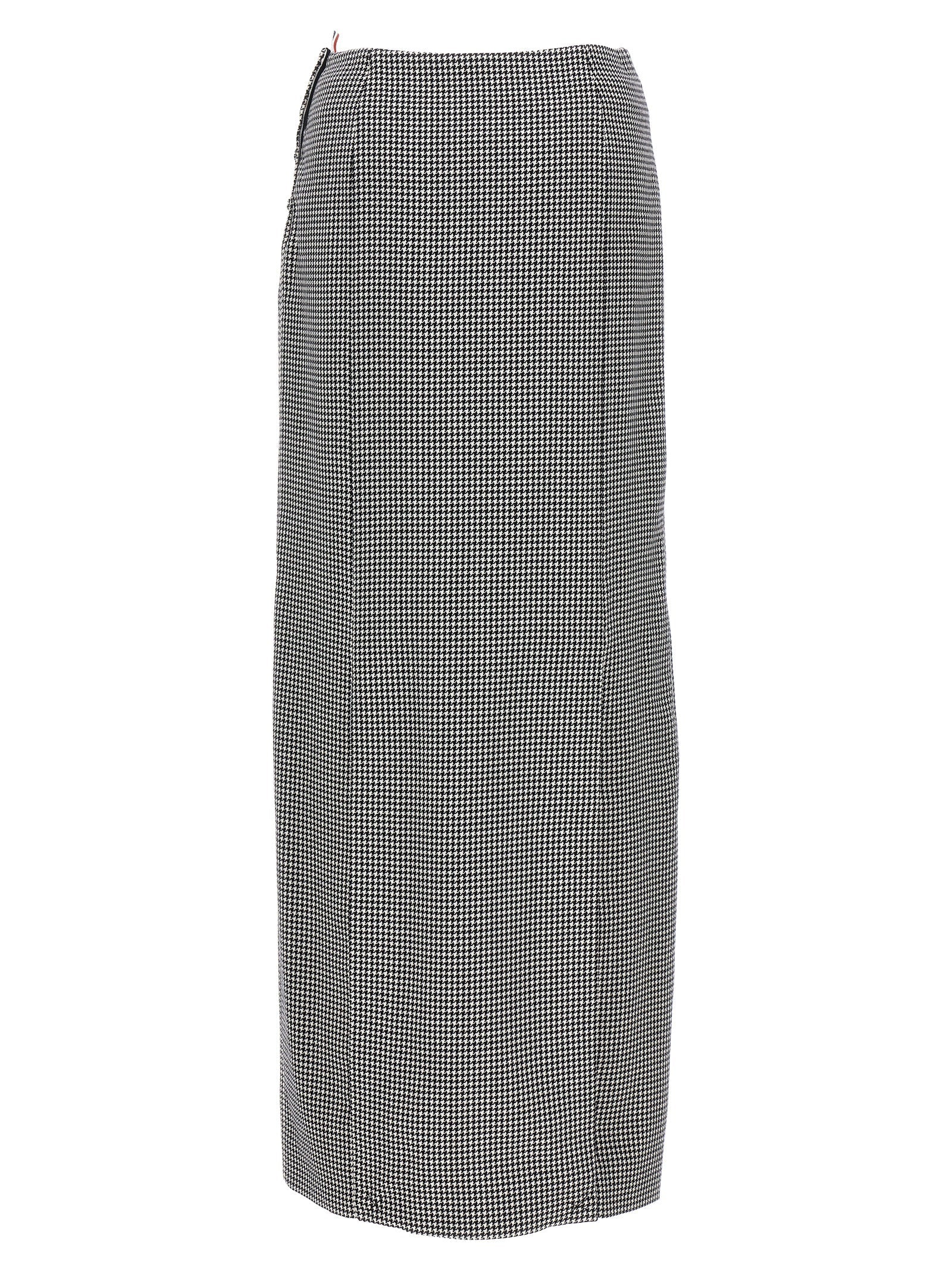 THOM BROWNE - THOM BROWNE - Pied de poule long skirt - Women’s Clothing