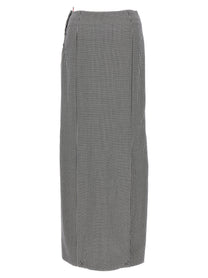 THOM BROWNE - THOM BROWNE - Pied de poule long skirt - Women’s Clothing