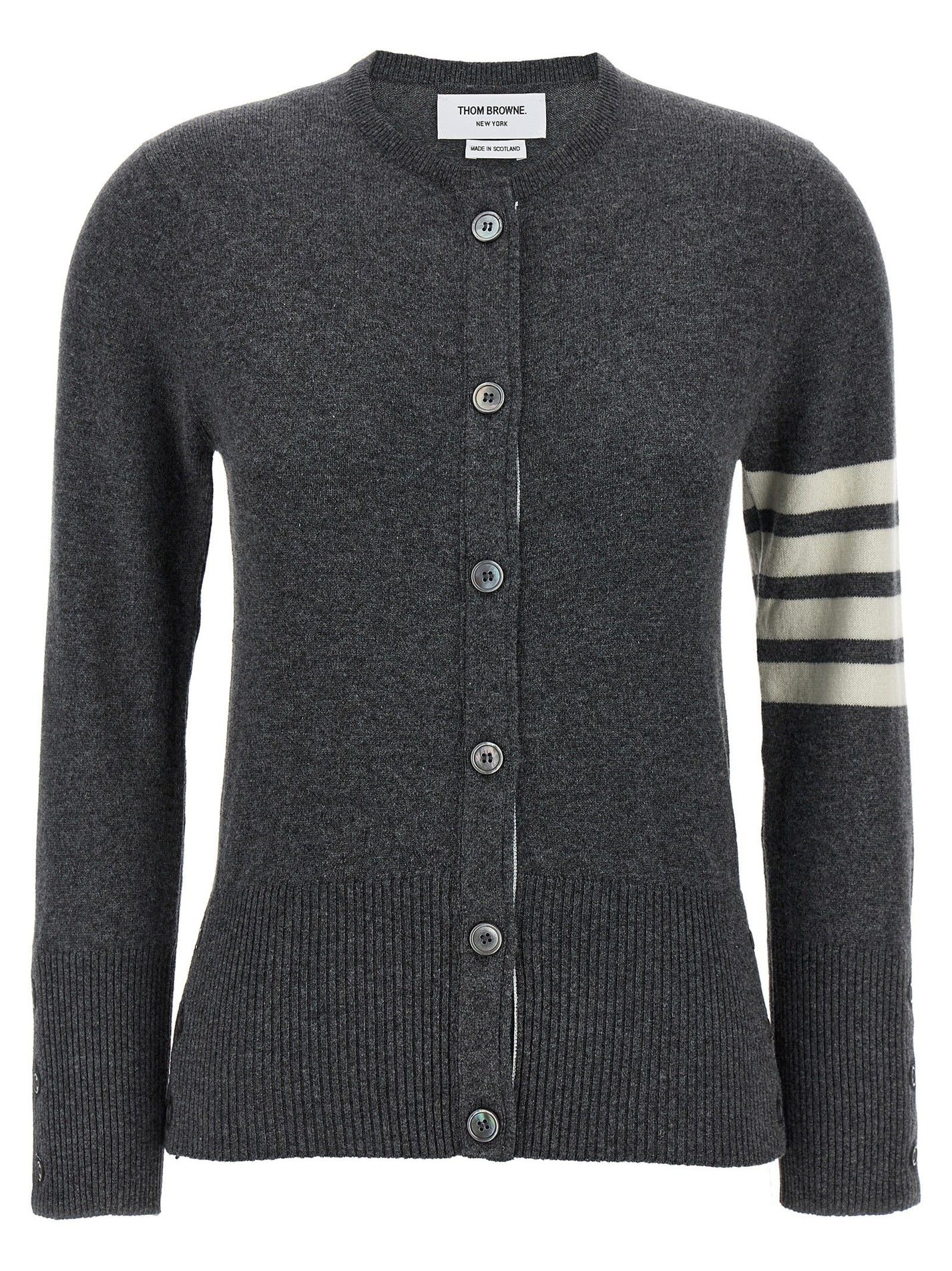THOM BROWNE - THOM BROWNE - ’Classic Cashmere 4-Bar’ cardigan - Women’s Knitwear