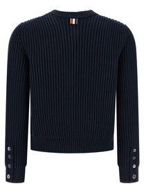 THOM BROWNE - THOM BROWNE - Cropped cardigan - Women’s Knitwear