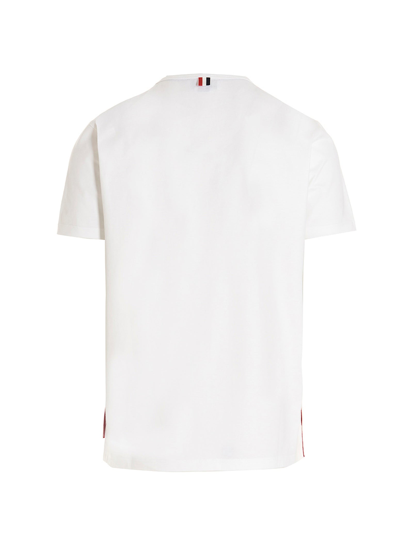 THOM BROWNE - THOM BROWNE - Logo band jersey t-shirt - Men’s Tops