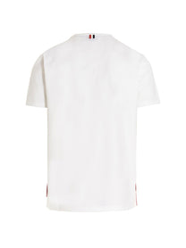 THOM BROWNE - THOM BROWNE - Logo band jersey t-shirt - Men’s Tops