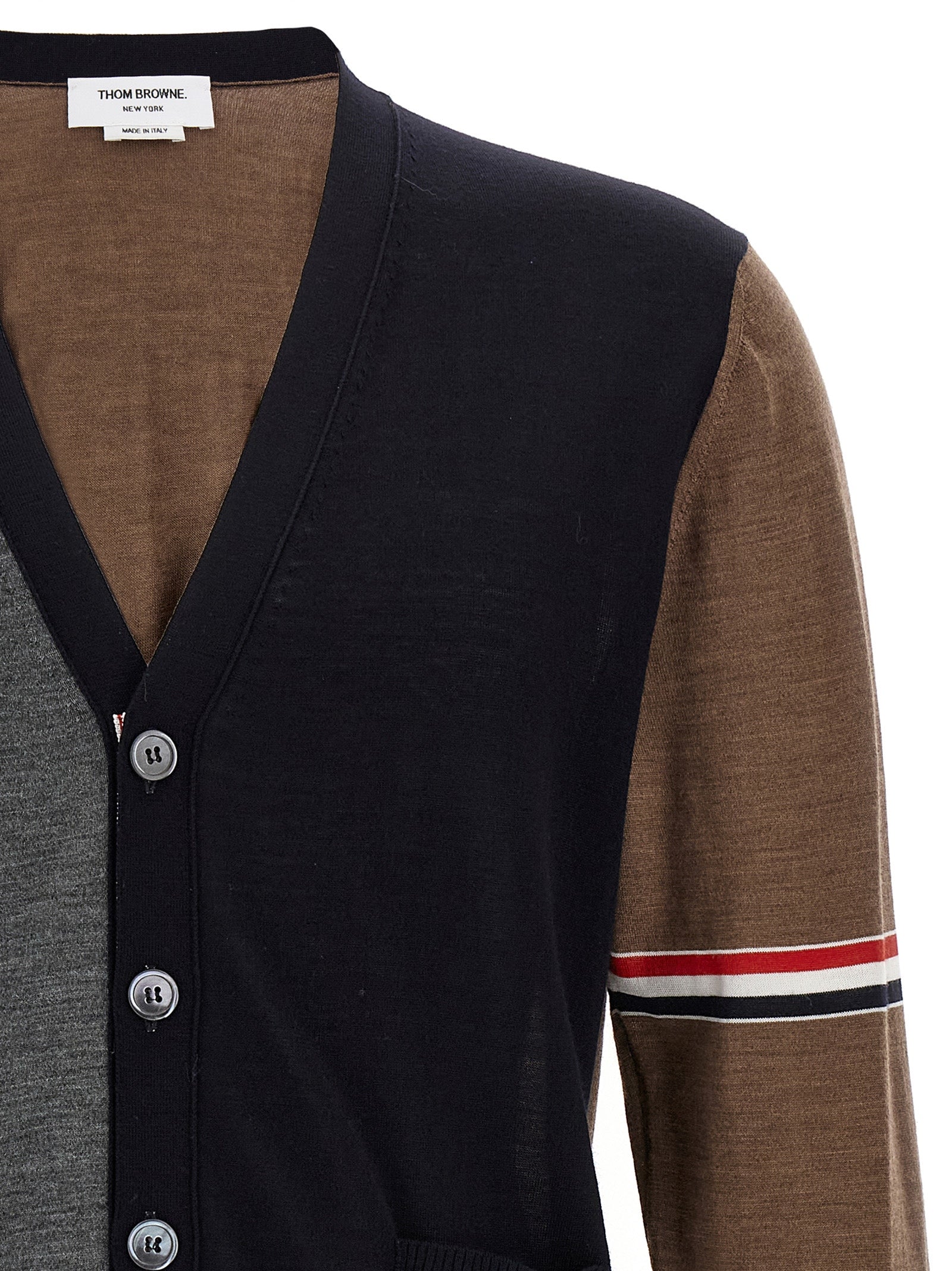 THOM BROWNE - THOM BROWNE - ’Fun mix’ cardigan - Men’s Knitwear