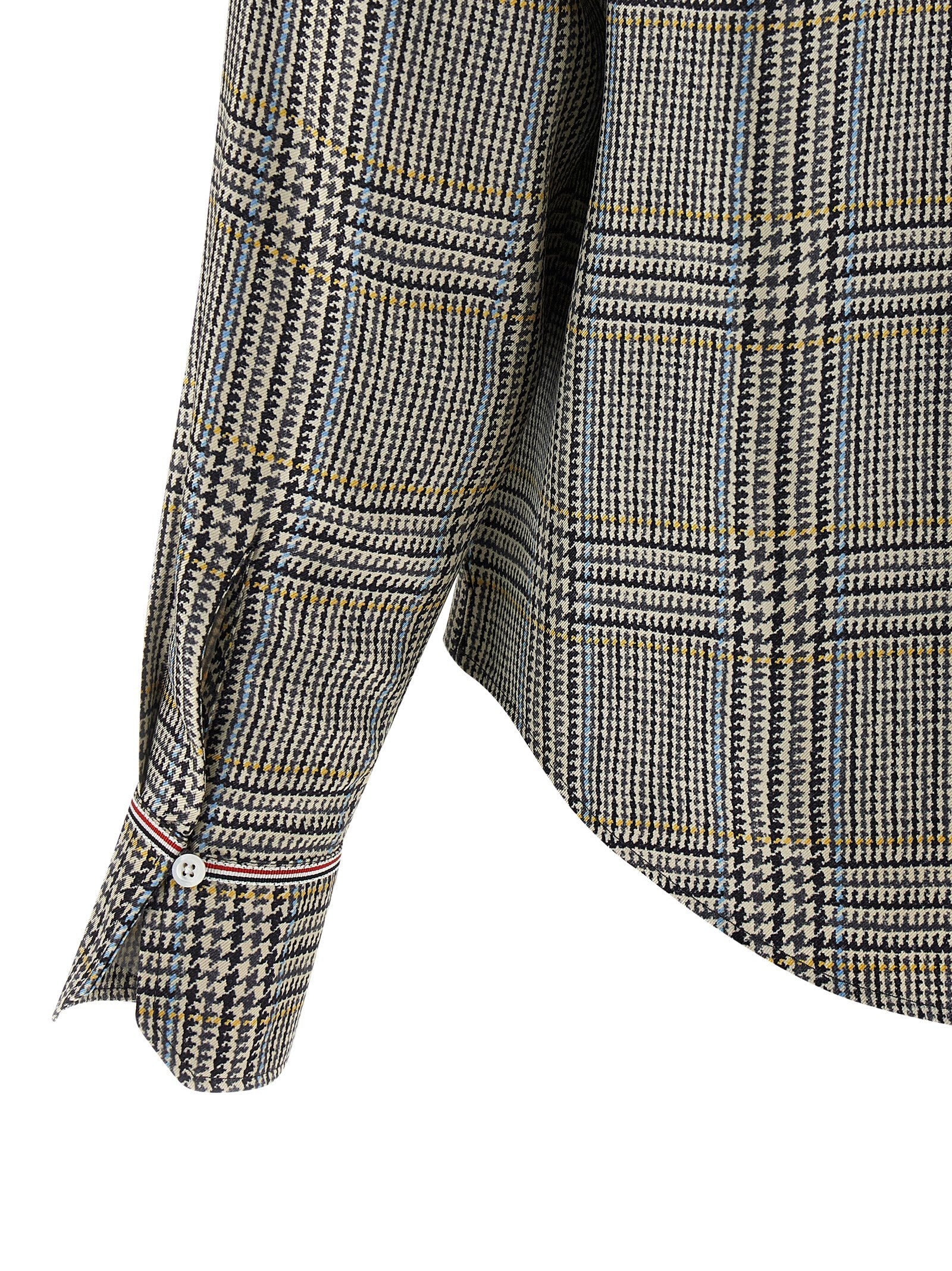 THOM BROWNE - THOM BROWNE - Prince of Wales Check Shirt - Women’s Tops