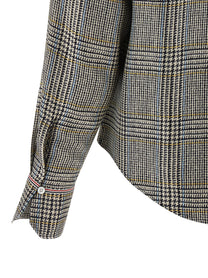 THOM BROWNE - THOM BROWNE - Prince of Wales Check Shirt - Women’s Tops