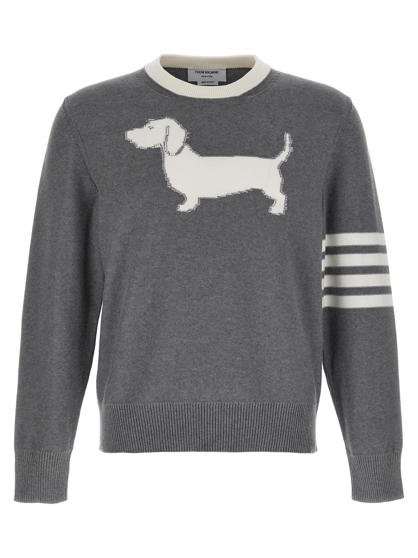 THOM BROWNE - THOM BROWNE - ’4-Bar Hector’ sweater - Men’s Knitwear