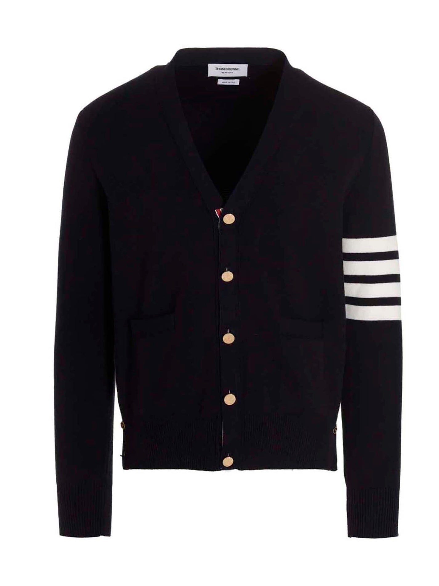 THOM BROWNE - THOM BROWNE - ’4 bar’ cardigan - Men’s Knitwear