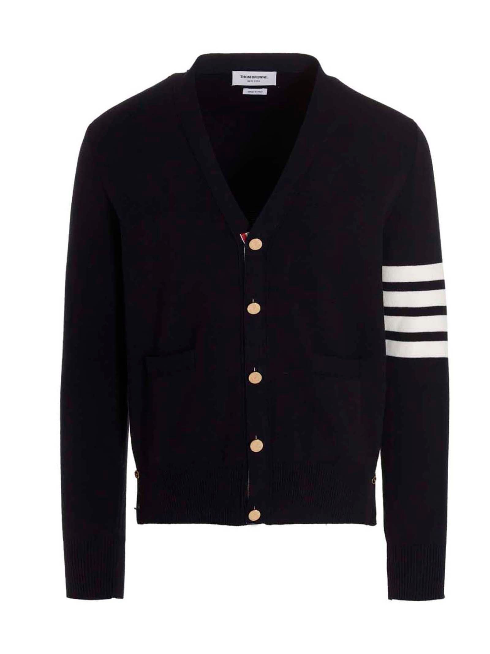 THOM BROWNE - THOM BROWNE - ’4 bar’ cardigan - Men’s Knitwear