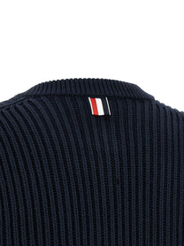 THOM BROWNE - THOM BROWNE - Cropped cardigan - Women’s Knitwear