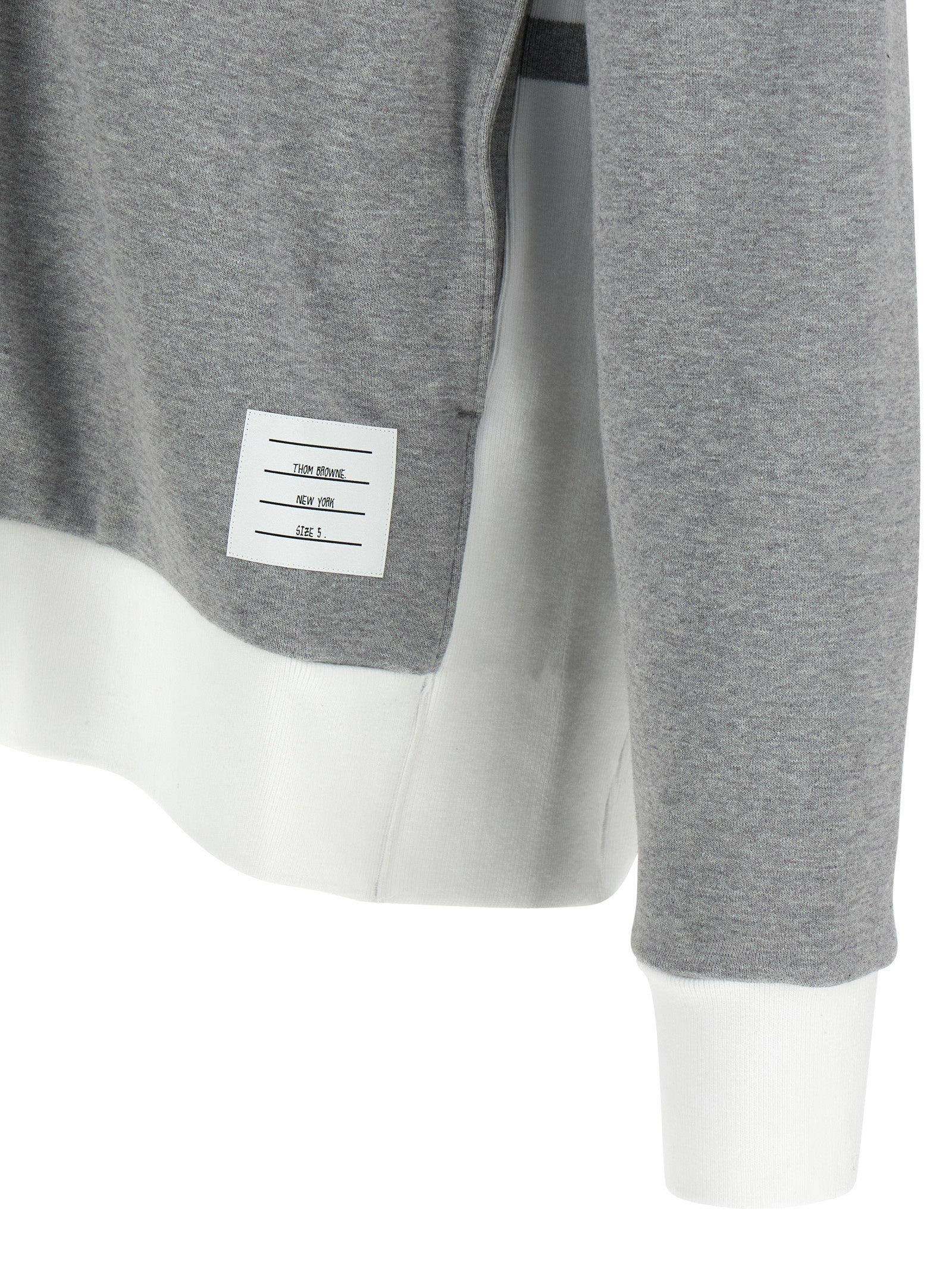 THOM BROWNE - THOM BROWNE - ’4BAR’ hoodie - Men’s Sweatshirts