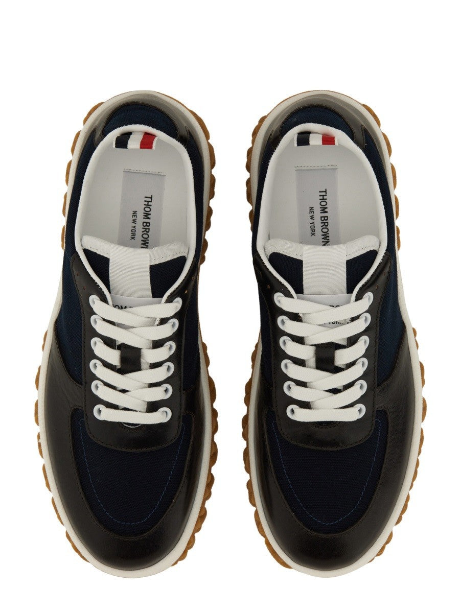 THOM BROWNE - Thom Browne Trainer ’Letterman’ - Men’s Shoes