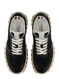THOM BROWNE - Thom Browne Trainer ’Letterman’ - Men’s Shoes