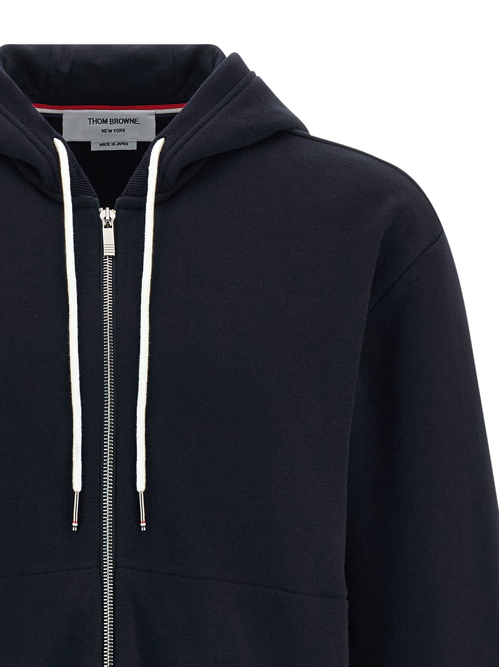 THOM BROWNE - THOM BROWNE - ’4 Bar’ insert hoodie - Men’s Sweatshirts