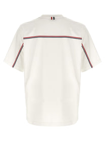 THOM BROWNE - THOM BROWNE - ’RWB Knit Trim’ T-shirt - Men’s Tops