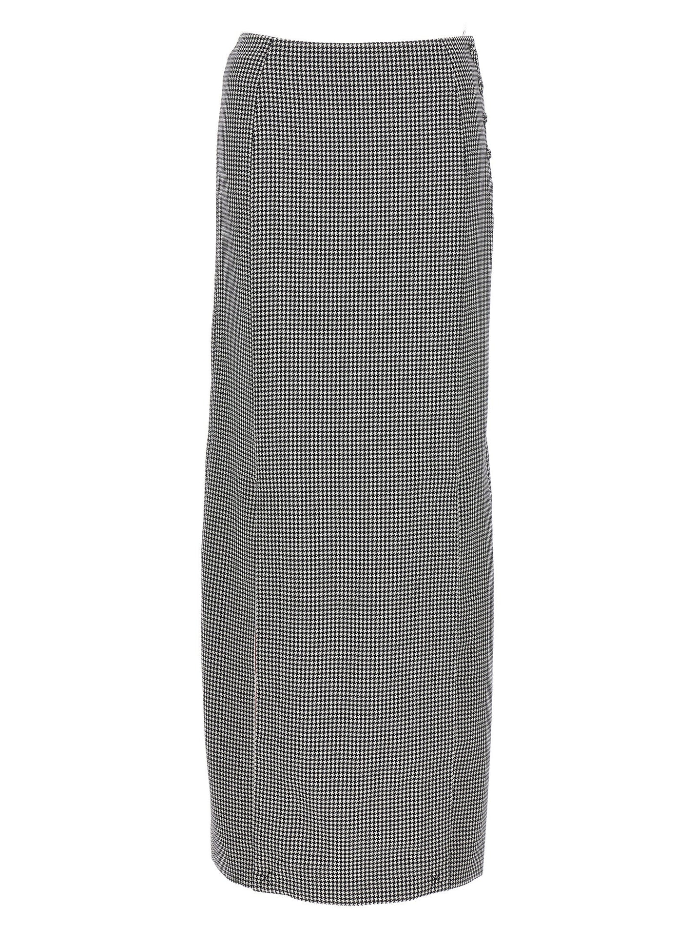 THOM BROWNE - THOM BROWNE - Pied de poule long skirt - Women’s Clothing