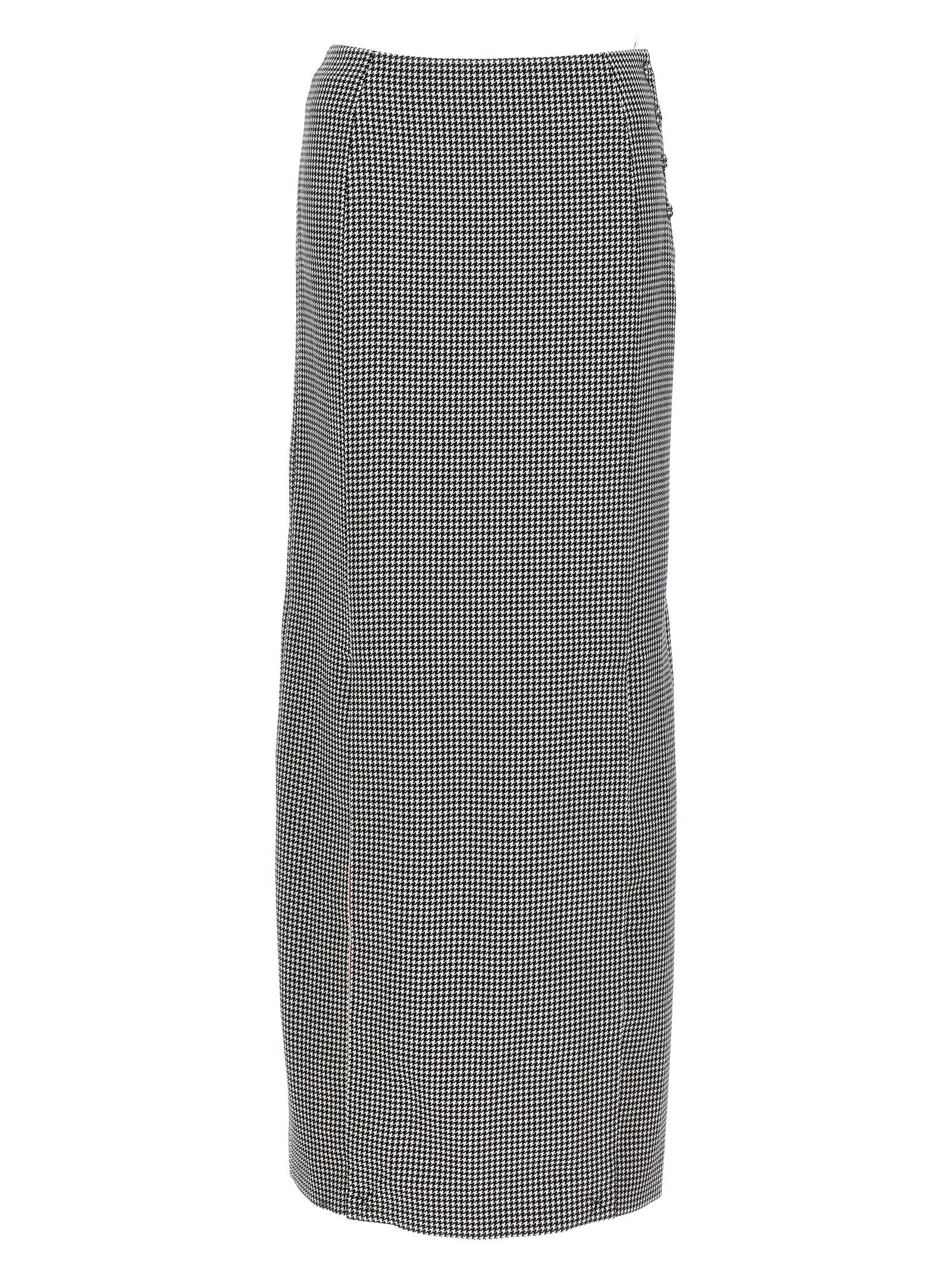 THOM BROWNE - THOM BROWNE - Pied de poule long skirt - Women’s Clothing