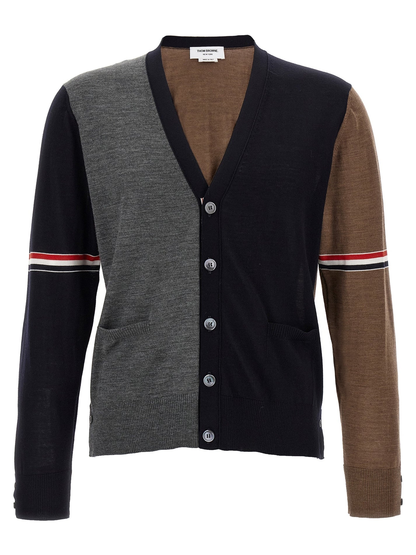 THOM BROWNE - THOM BROWNE - ’Fun mix’ cardigan - Men’s Knitwear