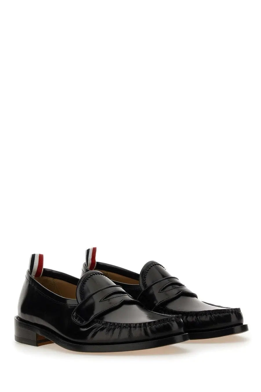 Thom Browne Men's Leather Loafer Black, view 2