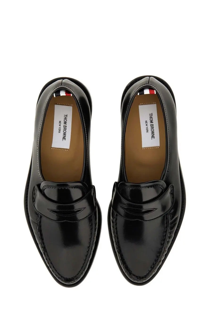 Thom Browne Men's Leather Loafer Black, view 6