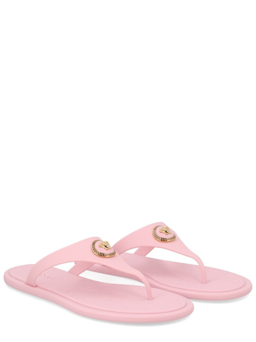 Versace Women's Thong Sandal Alia Blue