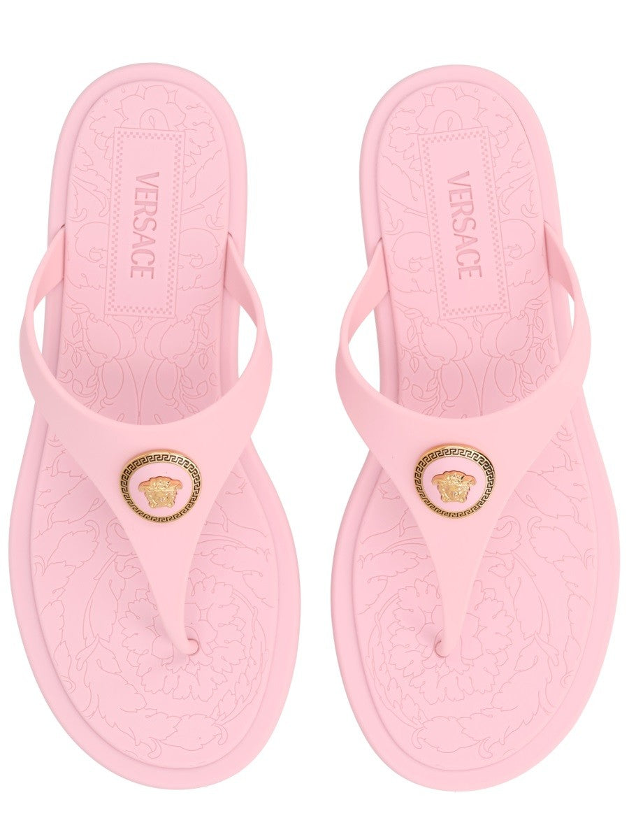 Versace Women's Thong Sandal Alia Blue