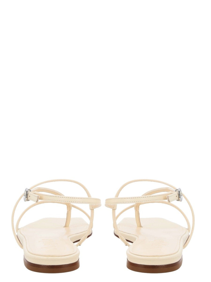 Aeyde Women's Thong Sandal Ella White, view 3