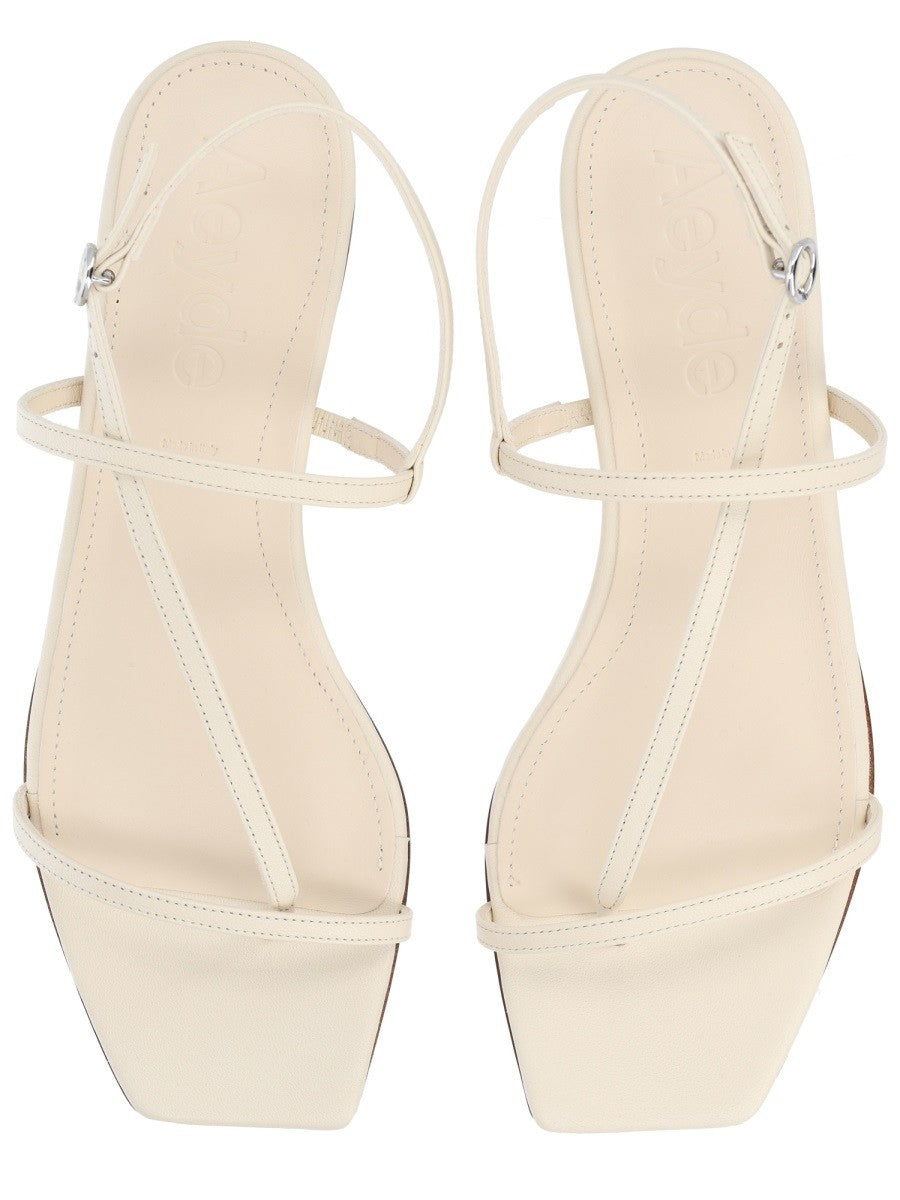 Aeyde Women's Thong Sandal Ella White