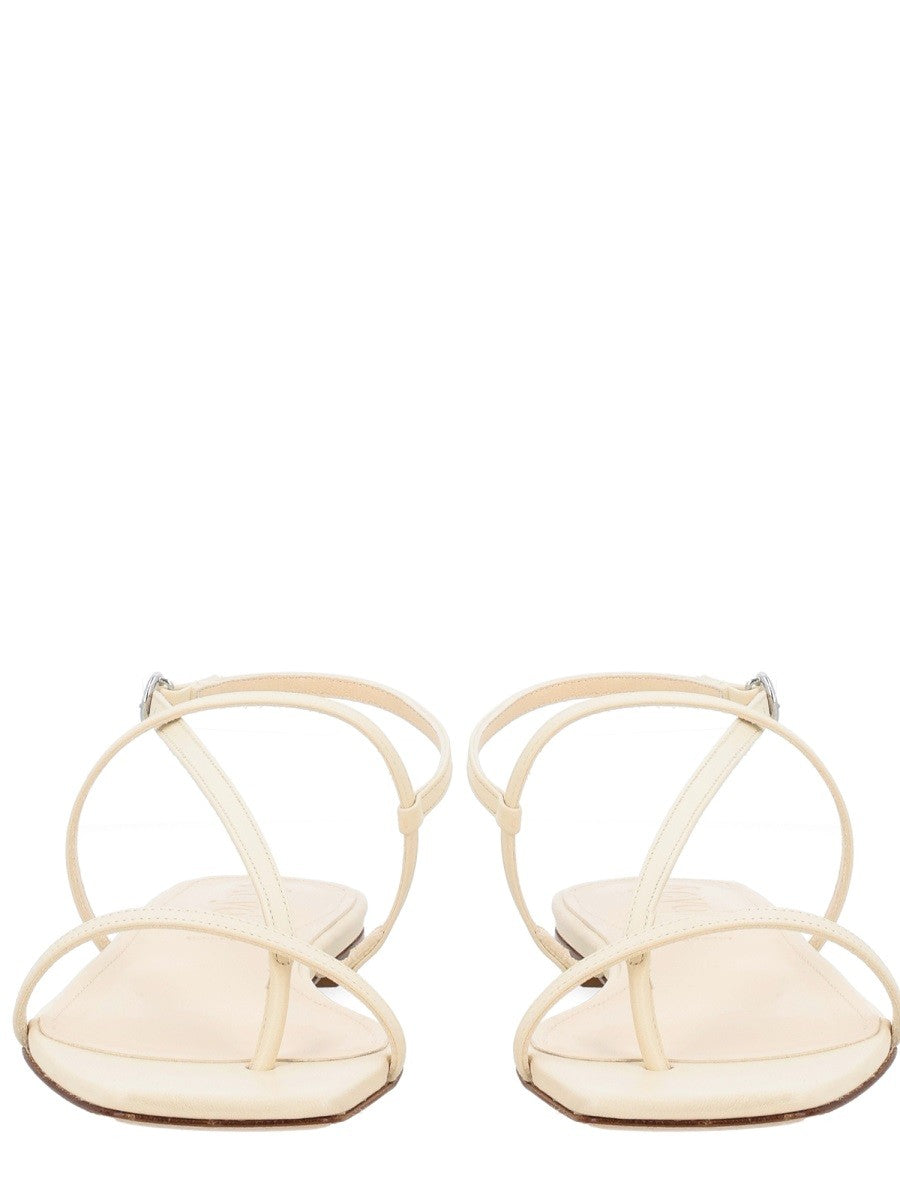 Aeyde Women's Thong Sandal Ella White