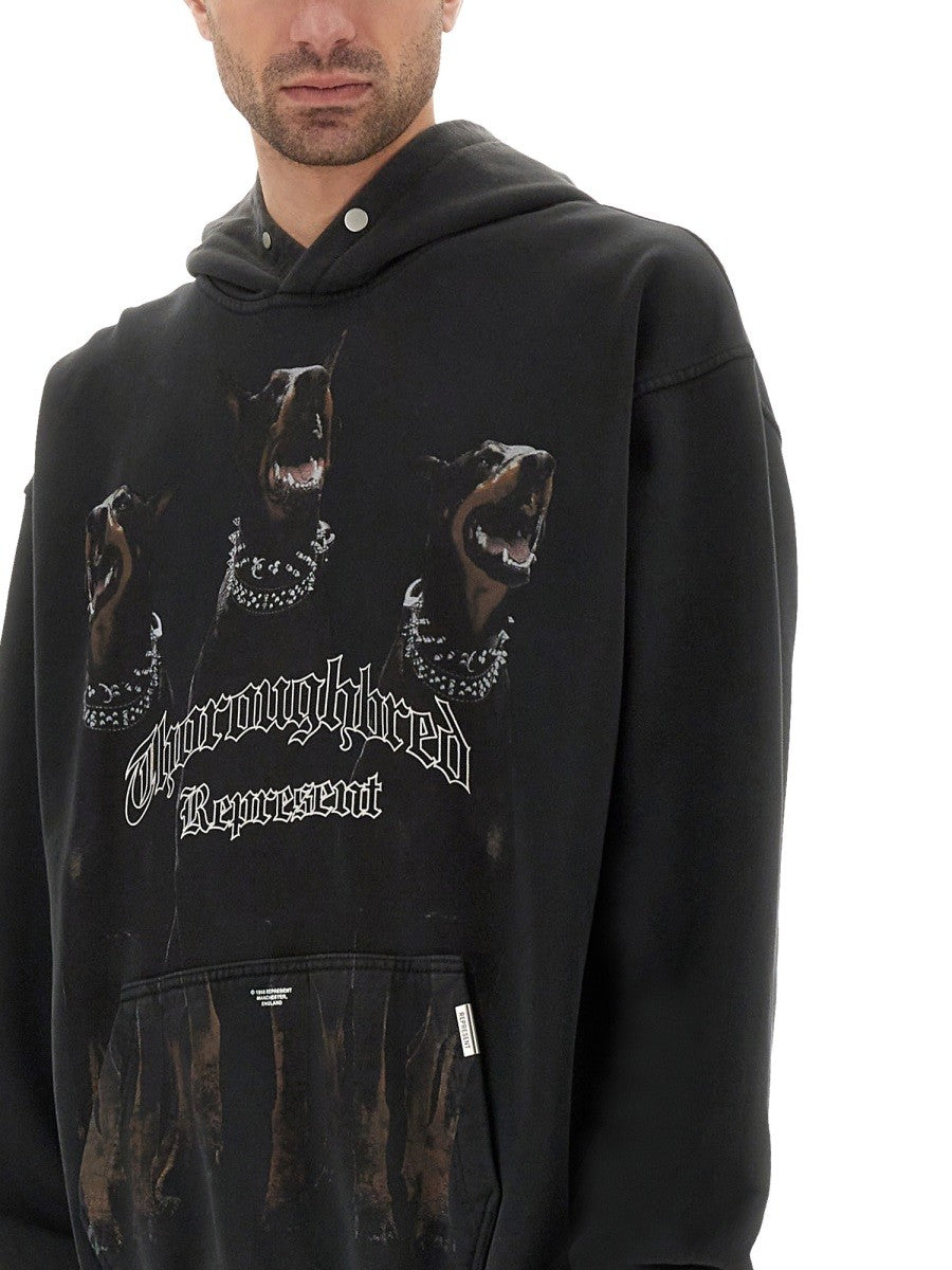 Represent Men's Thoroughbred Hoodie Black