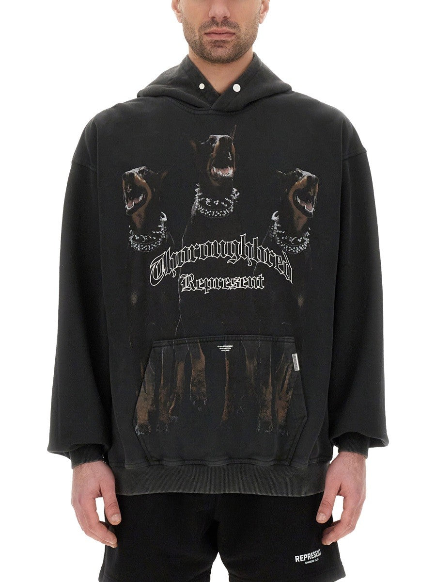 Represent Men's Thoroughbred Hoodie Black Represent