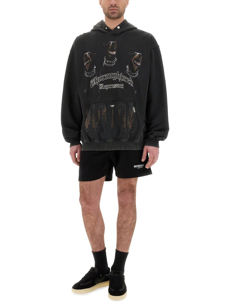 Represent Men's Thoroughbred Hoodie Black