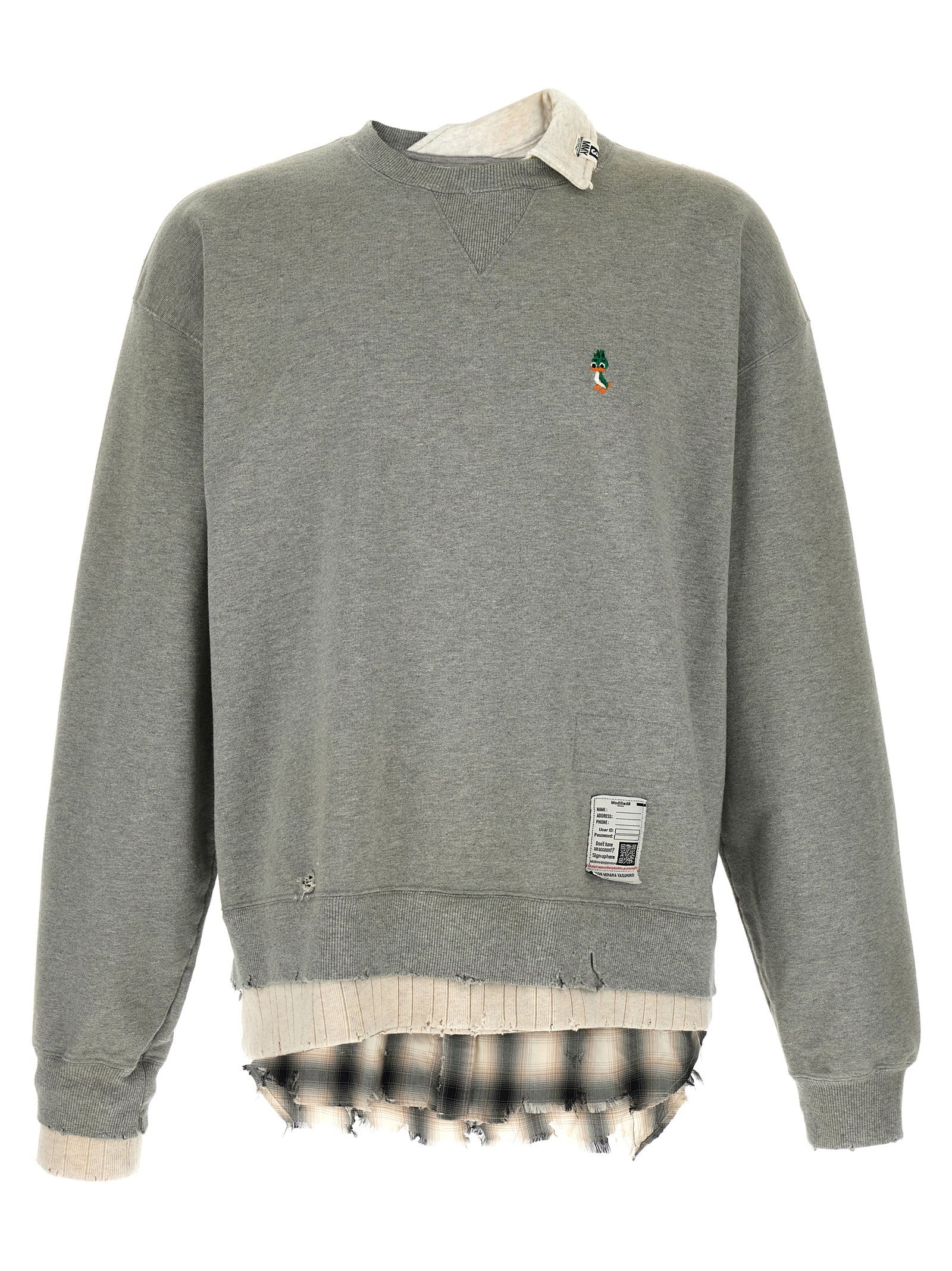 Maison MIHARA YASUHIRO Three Layer Sweatshirt Grey