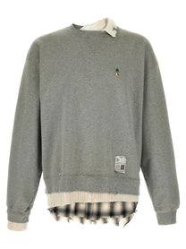 Maison MIHARA YASUHIRO Three Layer Sweatshirt Grey