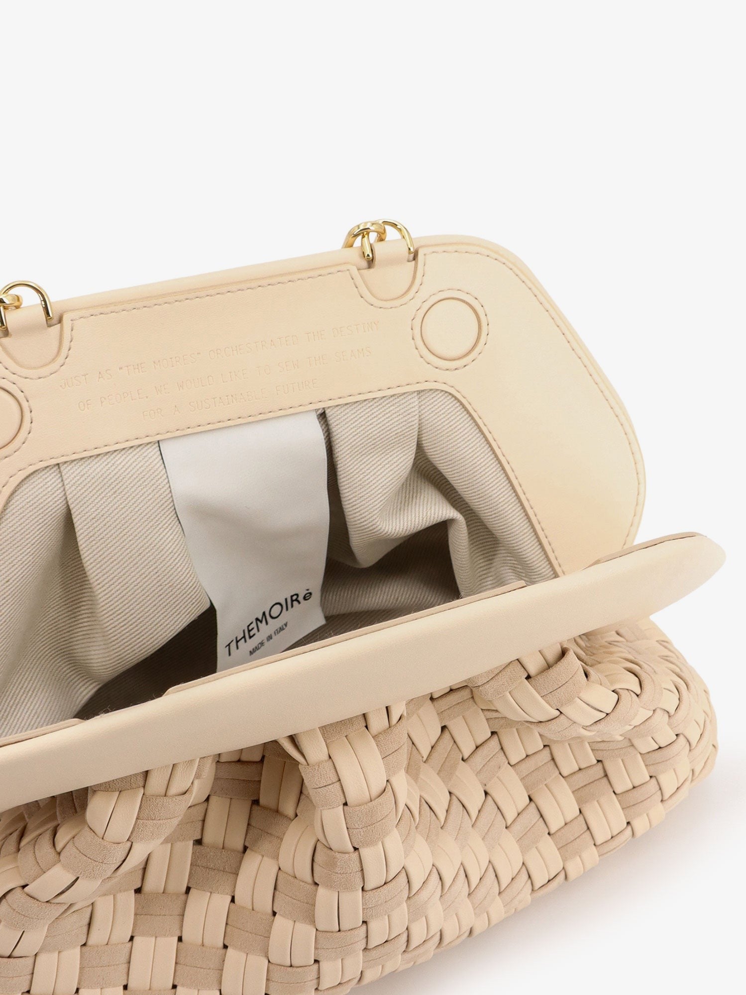 Themoirè Women's Tia Vegan Leather Shoulder Bag White