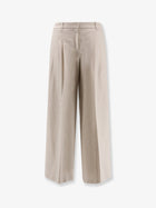 BOSS Women's Tiana Recycled Wool Blend Trousers White
