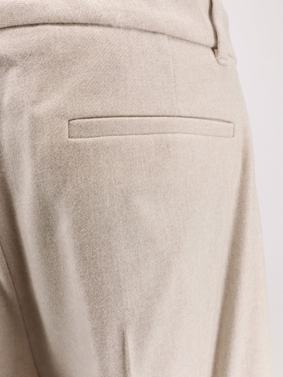 BOSS Women's Tiana Recycled Wool Blend Trousers White