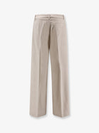 BOSS Women's Tiana Recycled Wool Blend Trousers White