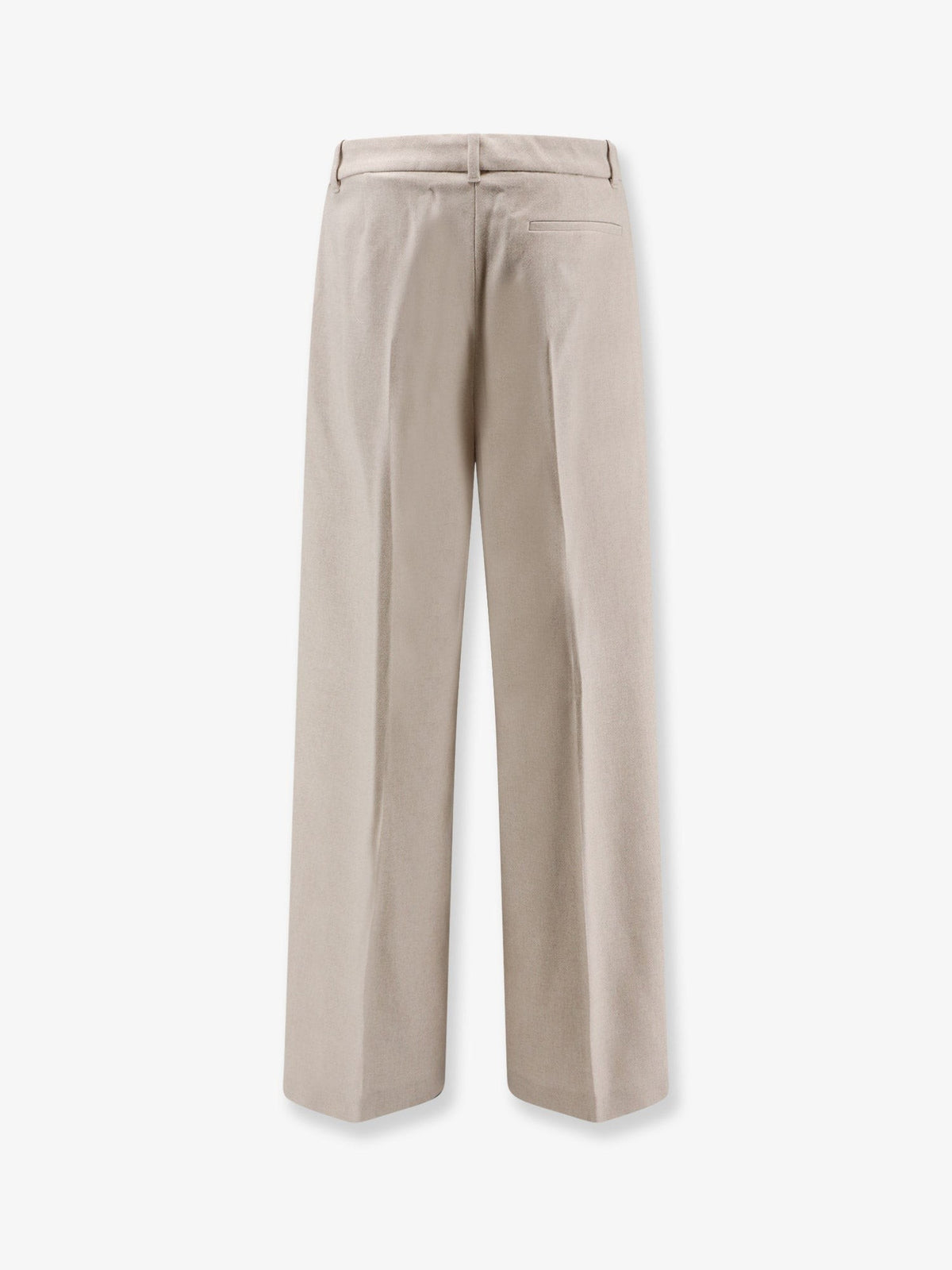 BOSS Women's Tiana Recycled Wool Blend Trousers White