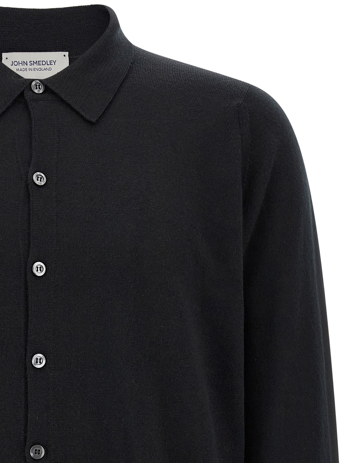 John Smedley Tibor Shirt Black, view 3