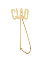 Moschino Women's Tie Clip Hello Gold