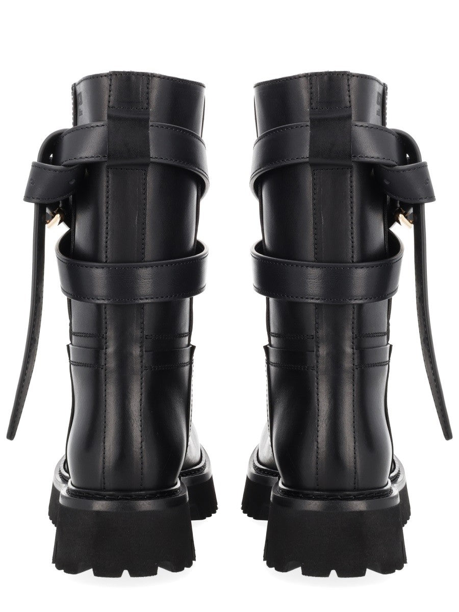 Moschino Women's Tie me Boot Black