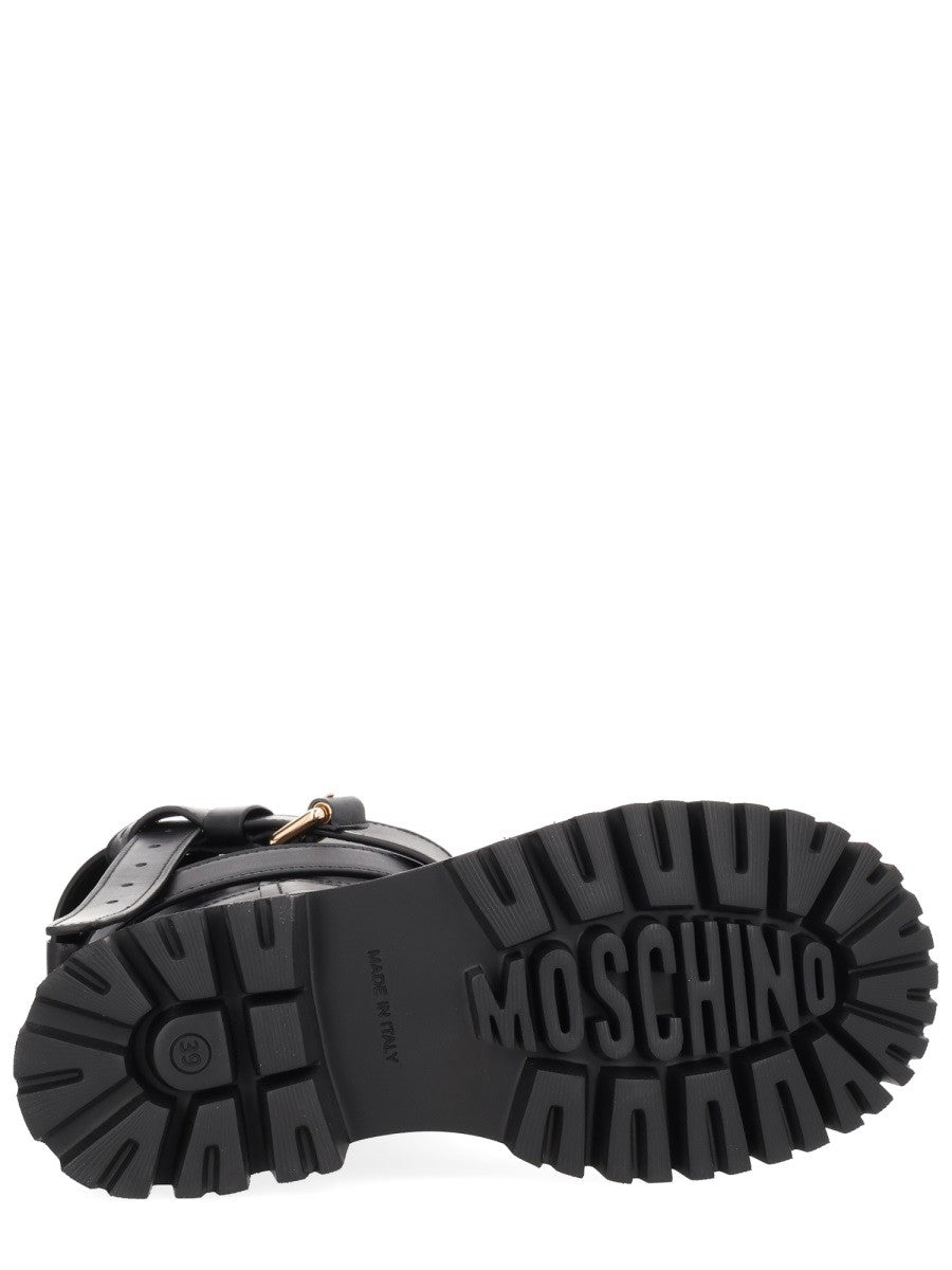 Moschino Women's Tie me Boot Black